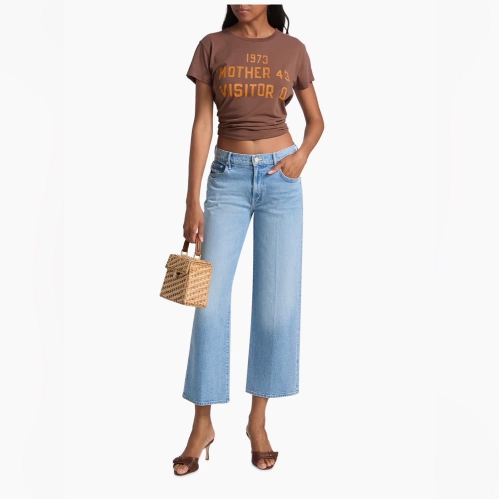 MOTHER The Maven Ankle Mid-Rise Straight-Leg Jeans